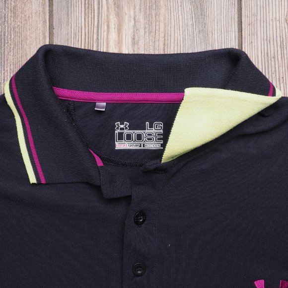 Men's Under Armour Loose Fit Heat Gear Polo - Picture 3 of 6